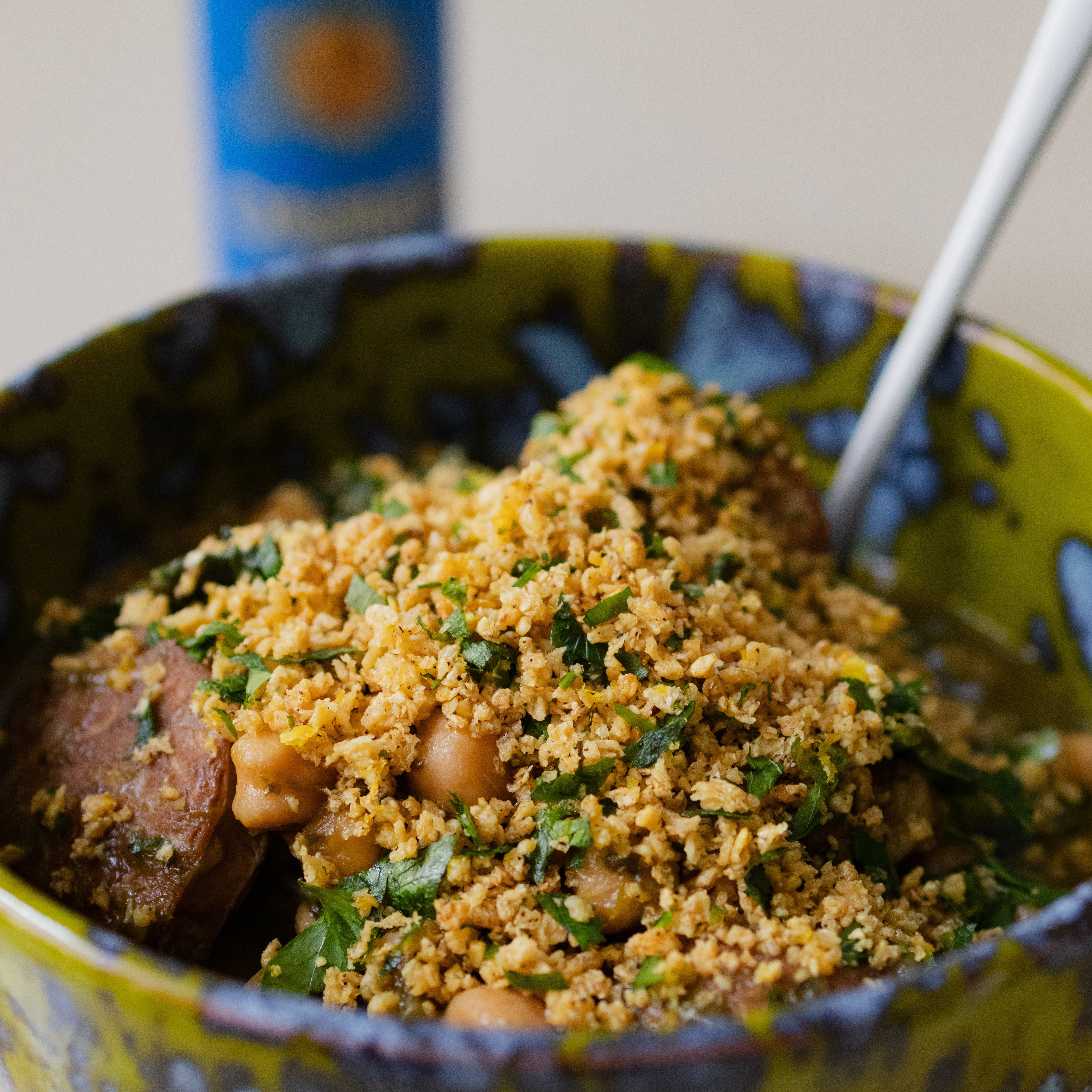 Garbanzo Bean Soup with Kale & Guanciale