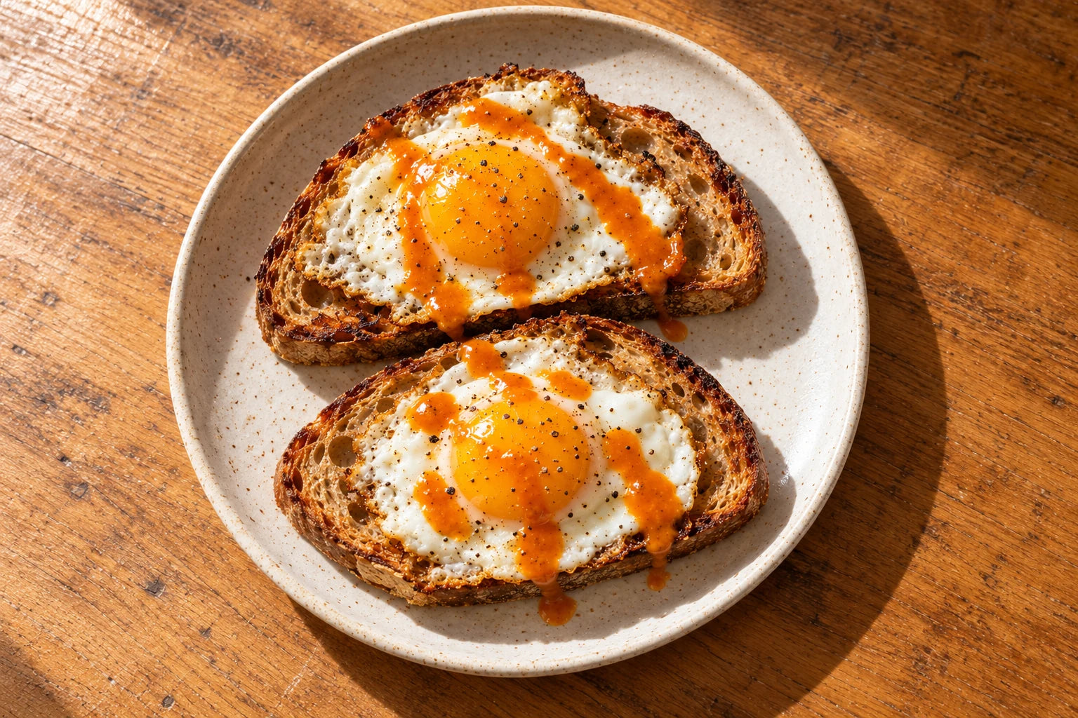 Serving suggestion: fried eggs on sourdough toast with Habanero Koji.